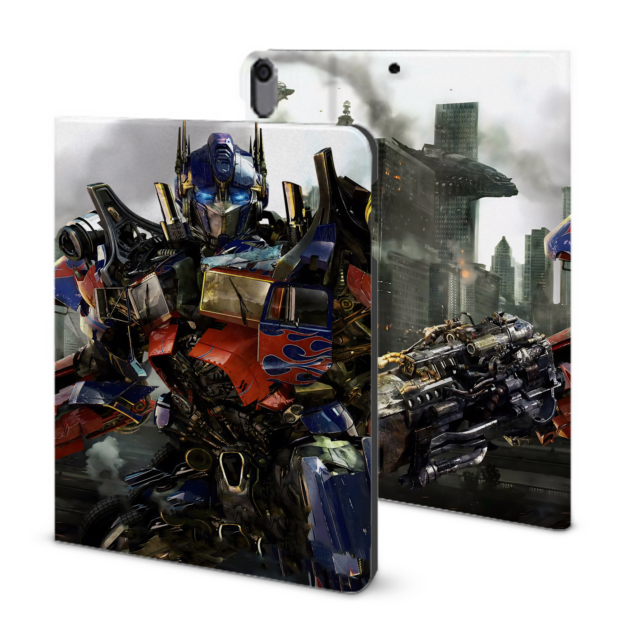 （画像用） Transformers トランスフォーマー IPad ケース ブック型 PUレザー TPU 耐衝撃 軽量 薄型 ペン収納なし 全面保護 IPad 各モデル対応